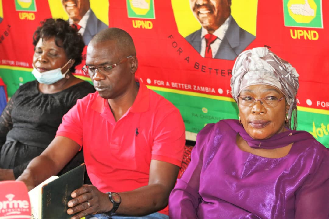 UPND deputy National Chairperson for Women affairs Gladys Tavaris