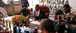 Minister of Youths, Arts Sports Elvis Nkandu  Ngoma Awards 2022